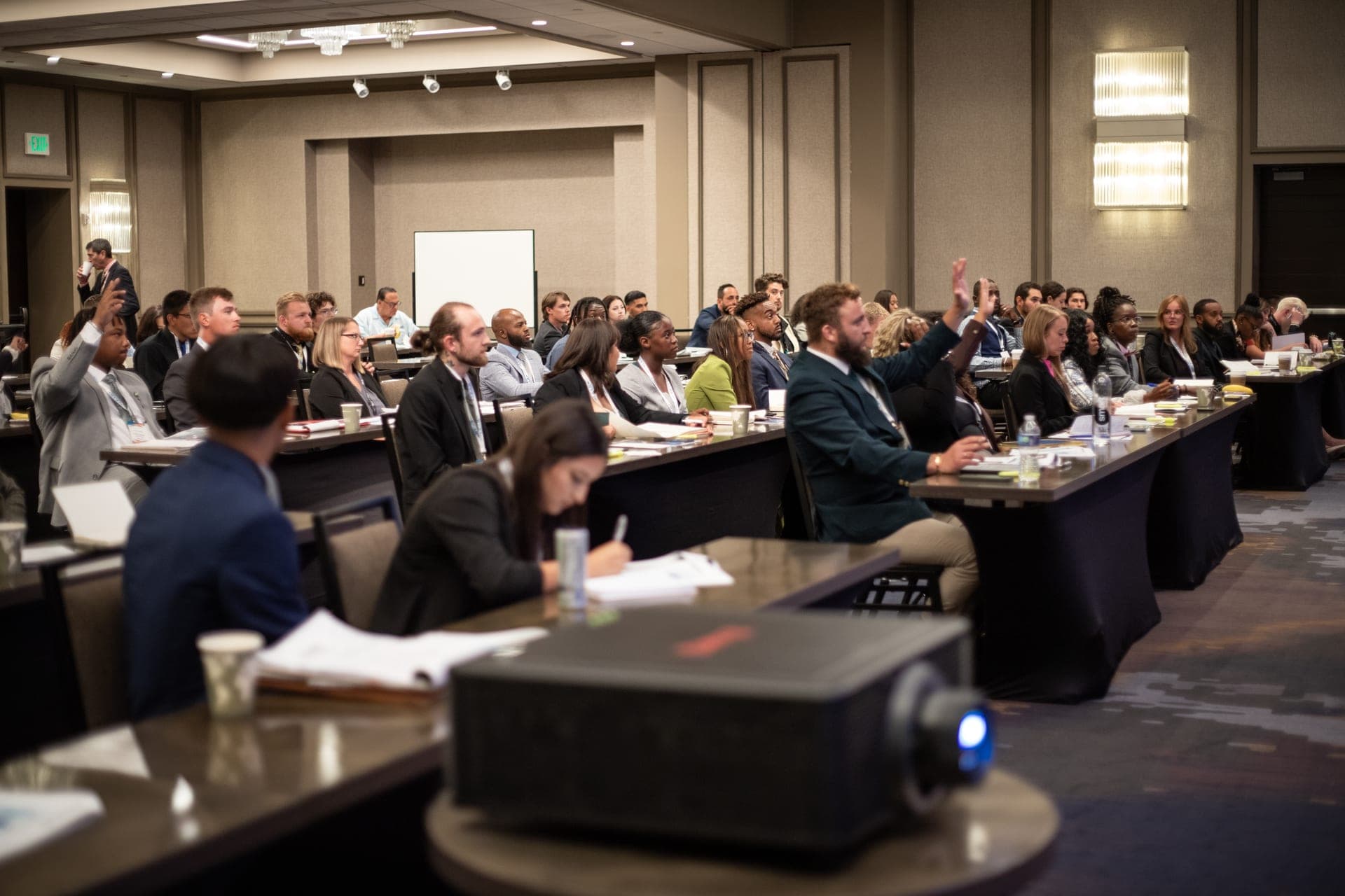 A packed Synergize conference session
